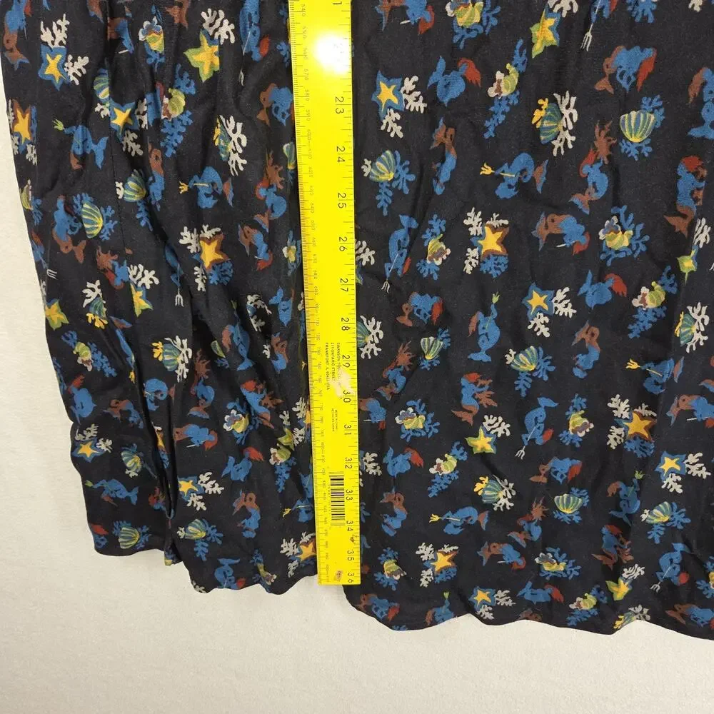 Vintage Chicos Womens Skirt Large 1 Mermaid Retro Midi Date Night Boho Black - Picture 4 of 10